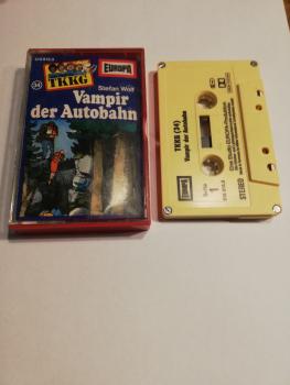 TKKG Folge 34 Vampir an der Autobahn 4-fach Silber geschraubt Gelb 515813.3 Europa(Innencover minimal beschrieben)